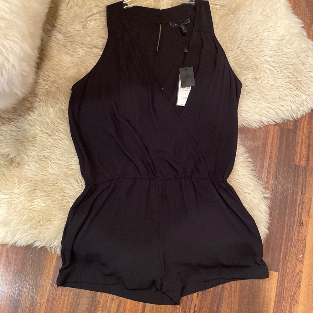 NWT BCBGMaxAzria Black Shorts Romper